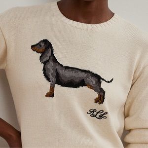 Ralph Lauren Dachshund sweater|Rare| LRL